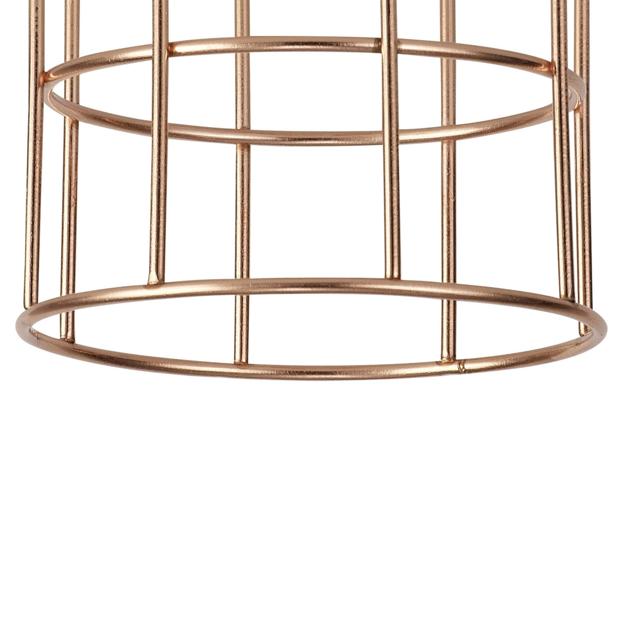 Abode Cylinder 140mm Wire Cage Shade in Copper