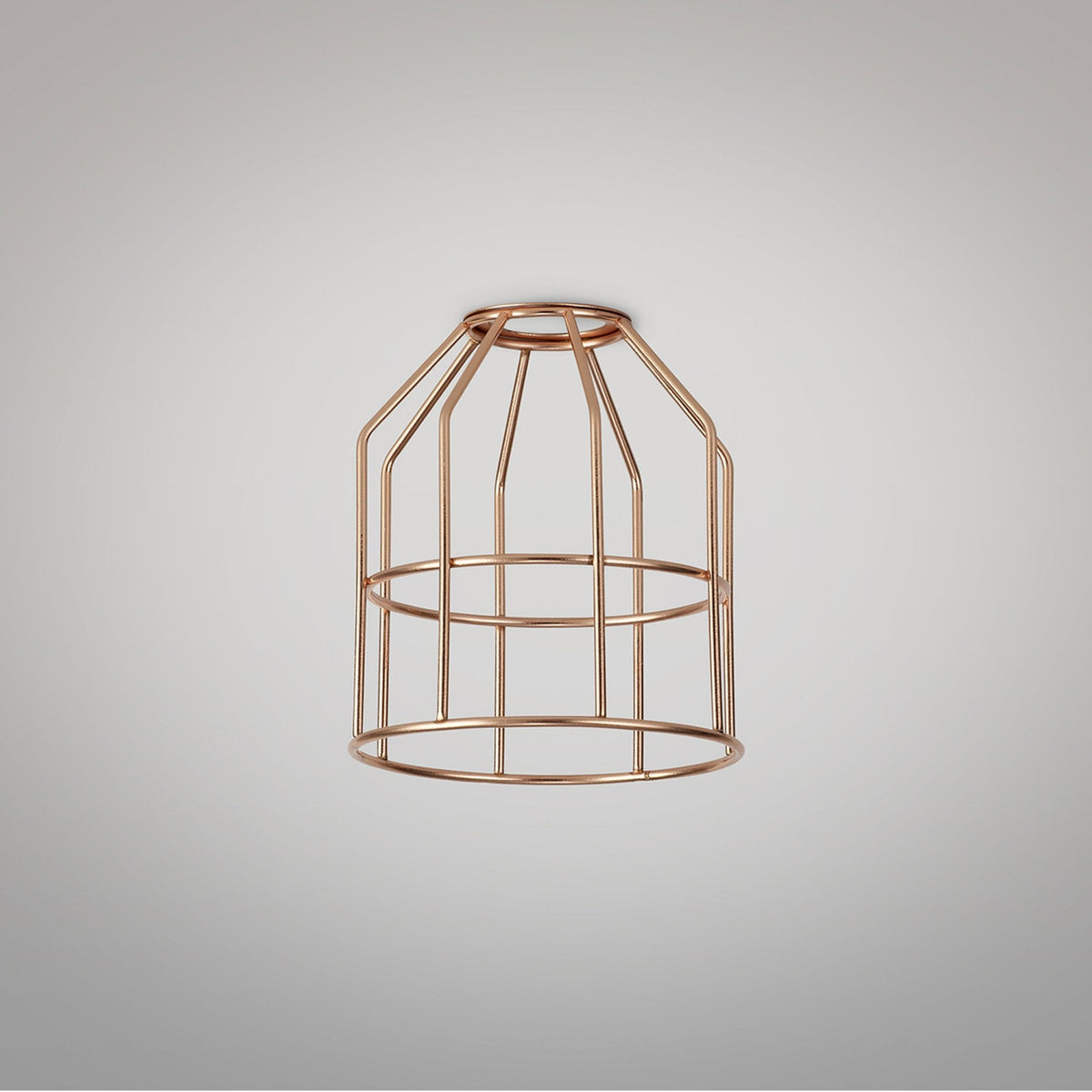 Abode Cylinder 140mm Wire Cage Shade in Copper