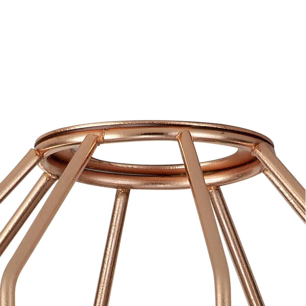 Abode Cylinder 140mm Wire Cage Shade in Copper