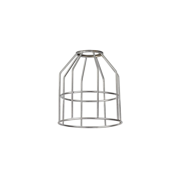 Abode Cylinder 140mm Wire Cage Shade in Chrome