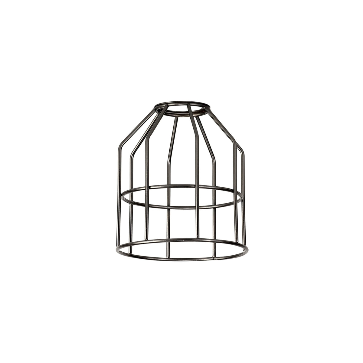 Abode Cylinder 140mm Wire Cage Shade in Black Chrome