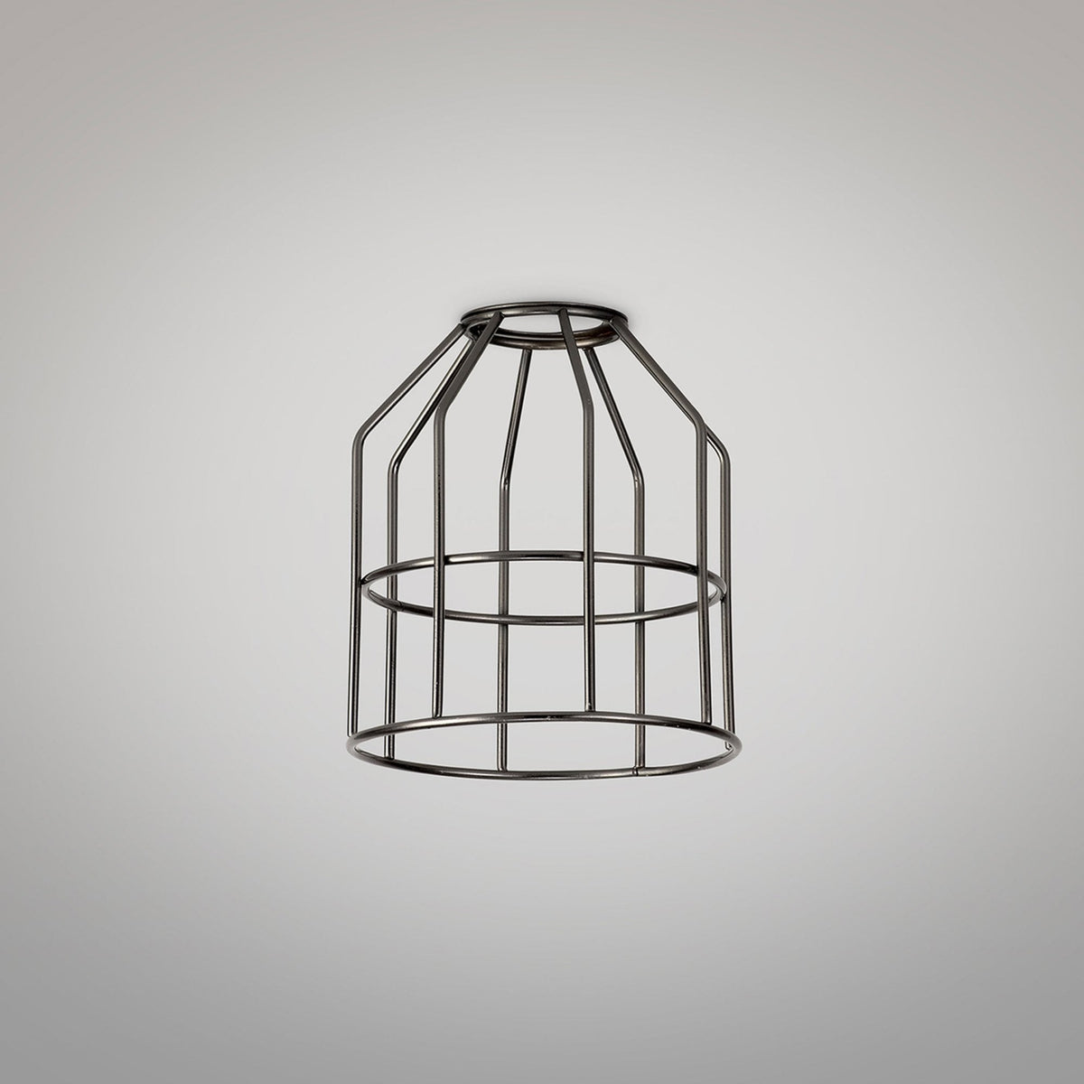 Abode Cylinder 140mm Wire Cage Shade in Black Chrome