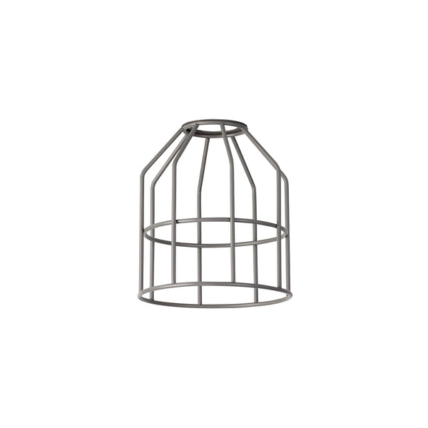 Abode Cylinder 140mm Wire Cage Shade in Grey