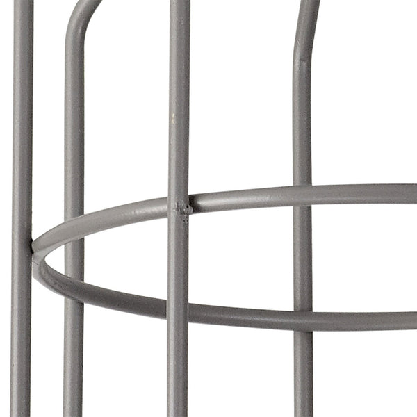Abode Cylinder 140mm Wire Cage Shade in Grey