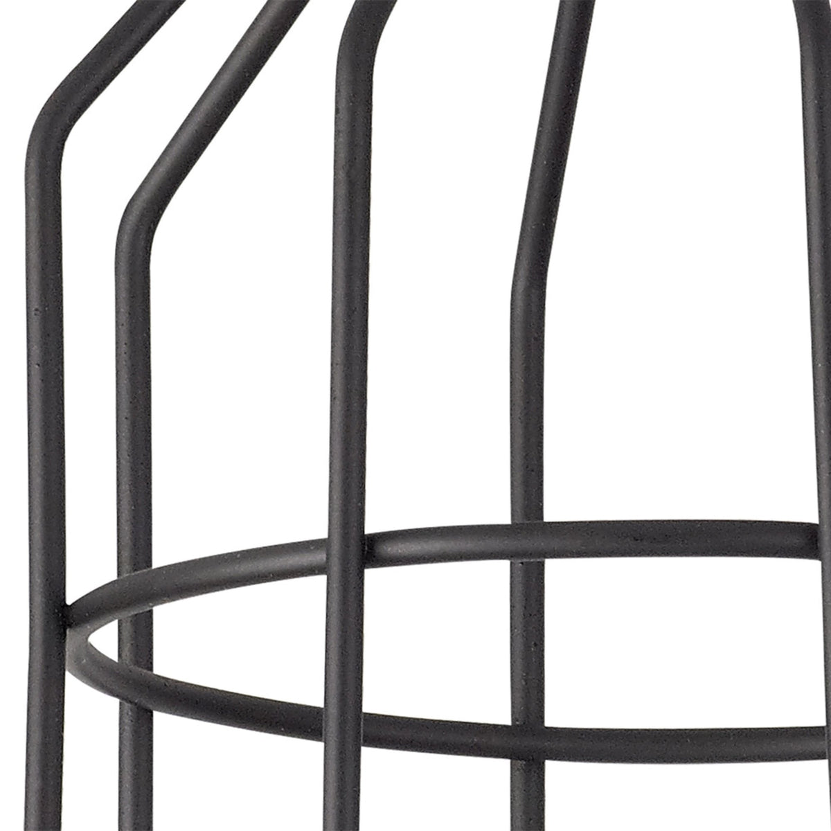 Abode Cylinder 140mm Wire Cage Shade in Black