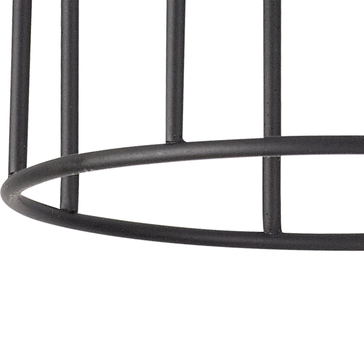 Abode Cylinder 140mm Wire Cage Shade in Black