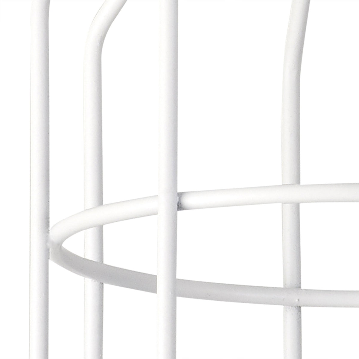 Abode Cylinder 140mm Wire Cage Shade in White