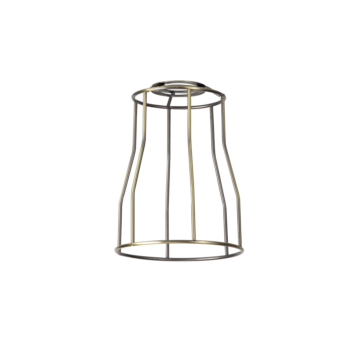 Abode Tall Round 140mm Wire Cage Shade in Brushed Bronze