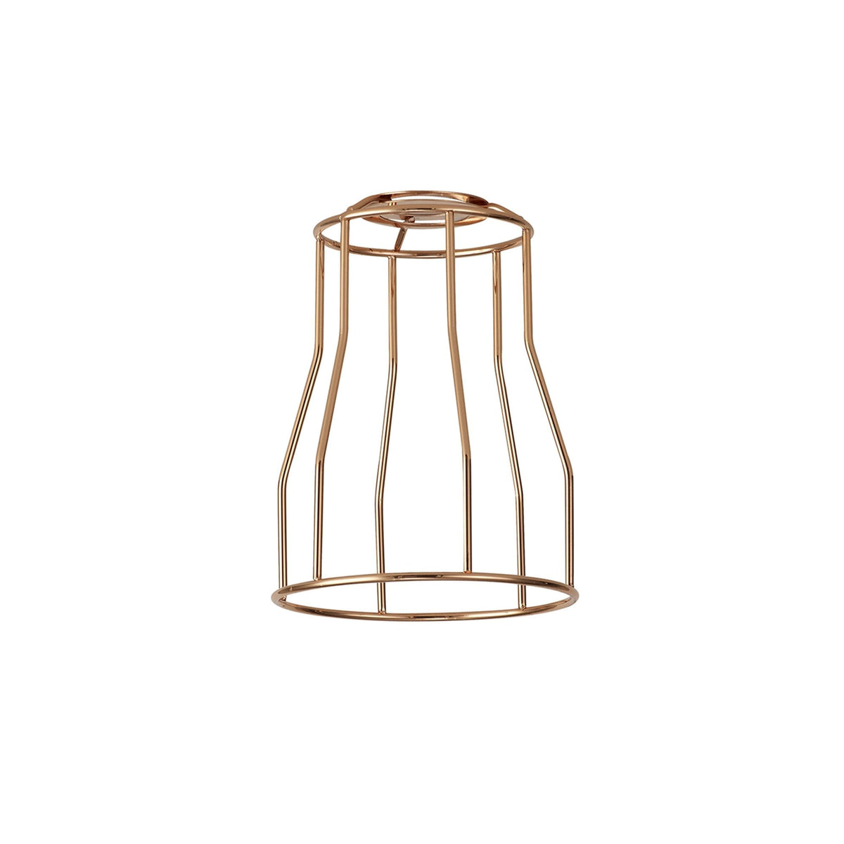 Abode Tall Round 140mm Wire Cage Shade in Copper