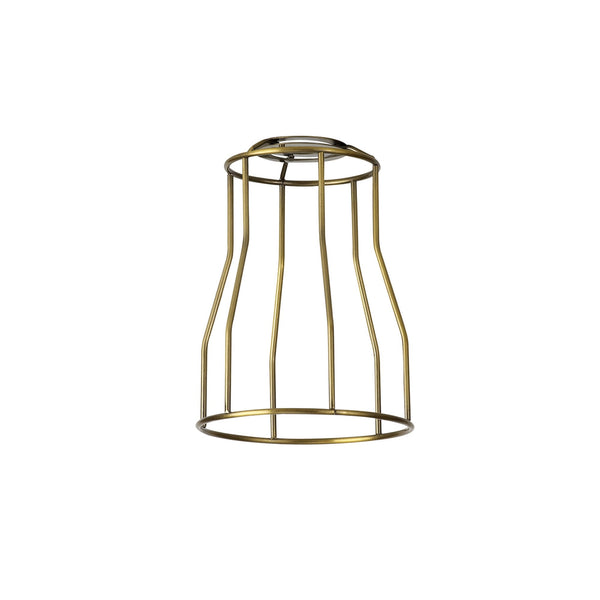 Abode Tall Round 140mm Wire Cage Shade in Brushed Brown Bronze