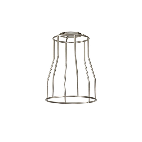 Abode Tall Round 140mm Wire Cage Shade in Brushed Nickel