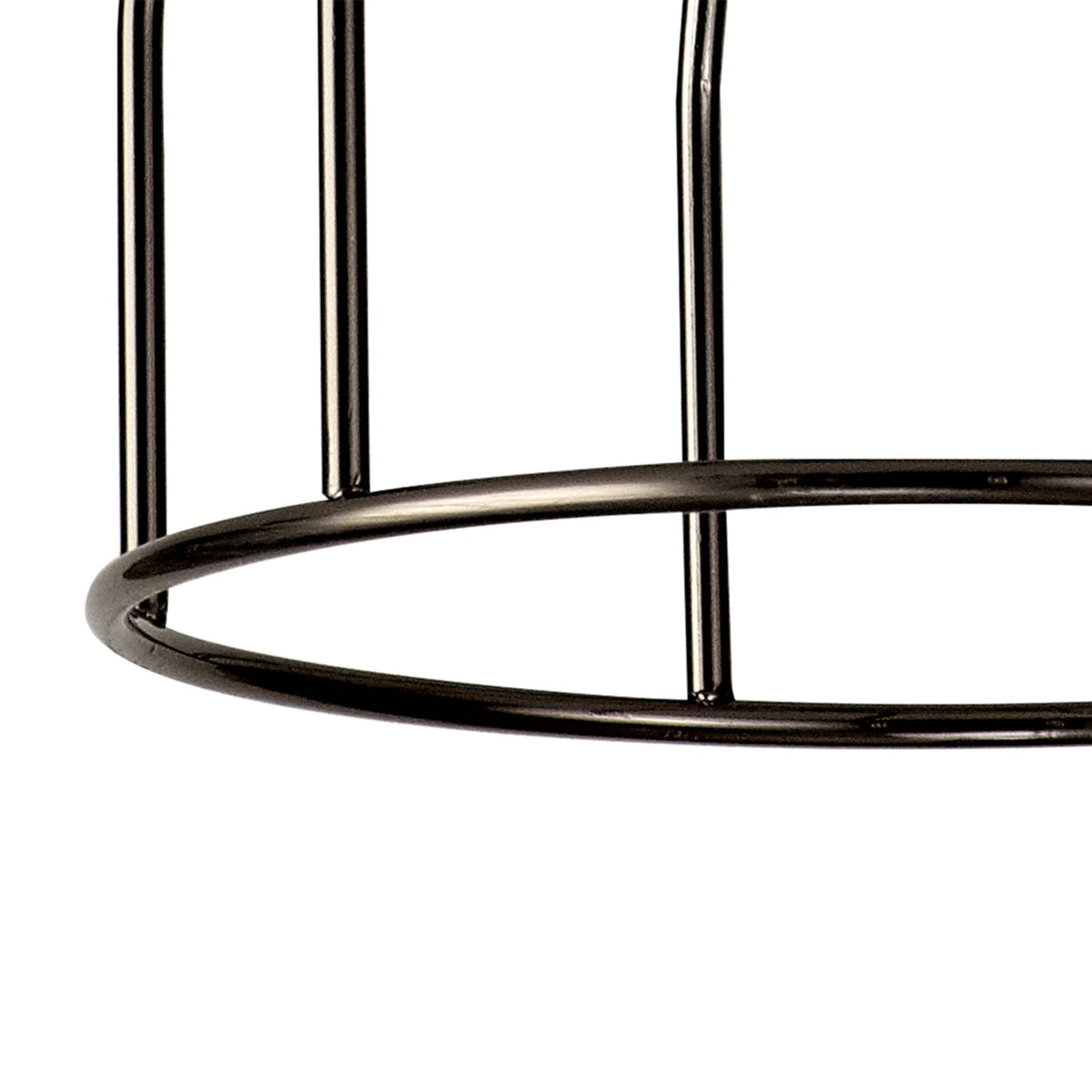 Abode Tall Round 140mm Wire Cage Shade in Black Chrome