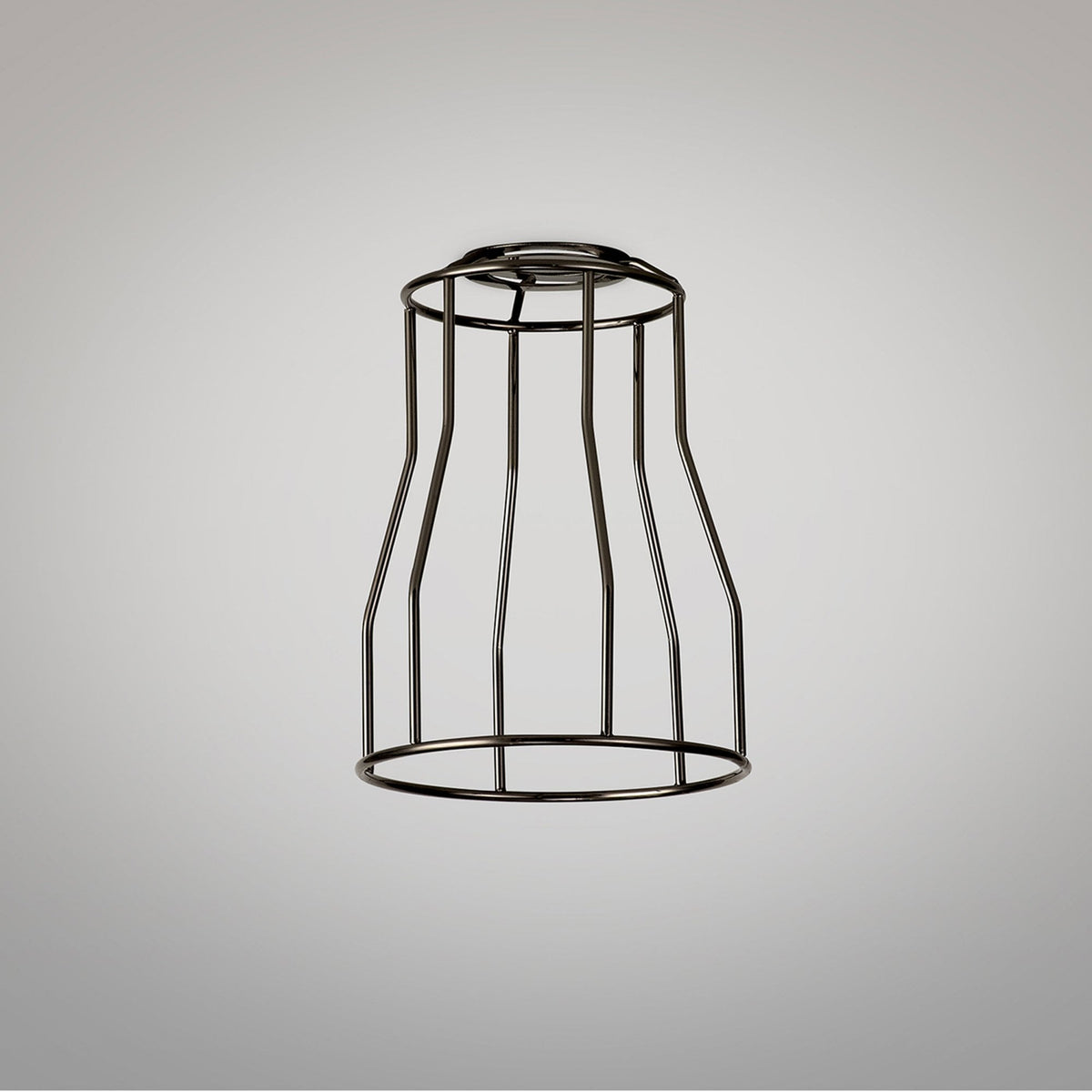 Abode Tall Round 140mm Wire Cage Shade in Black Chrome