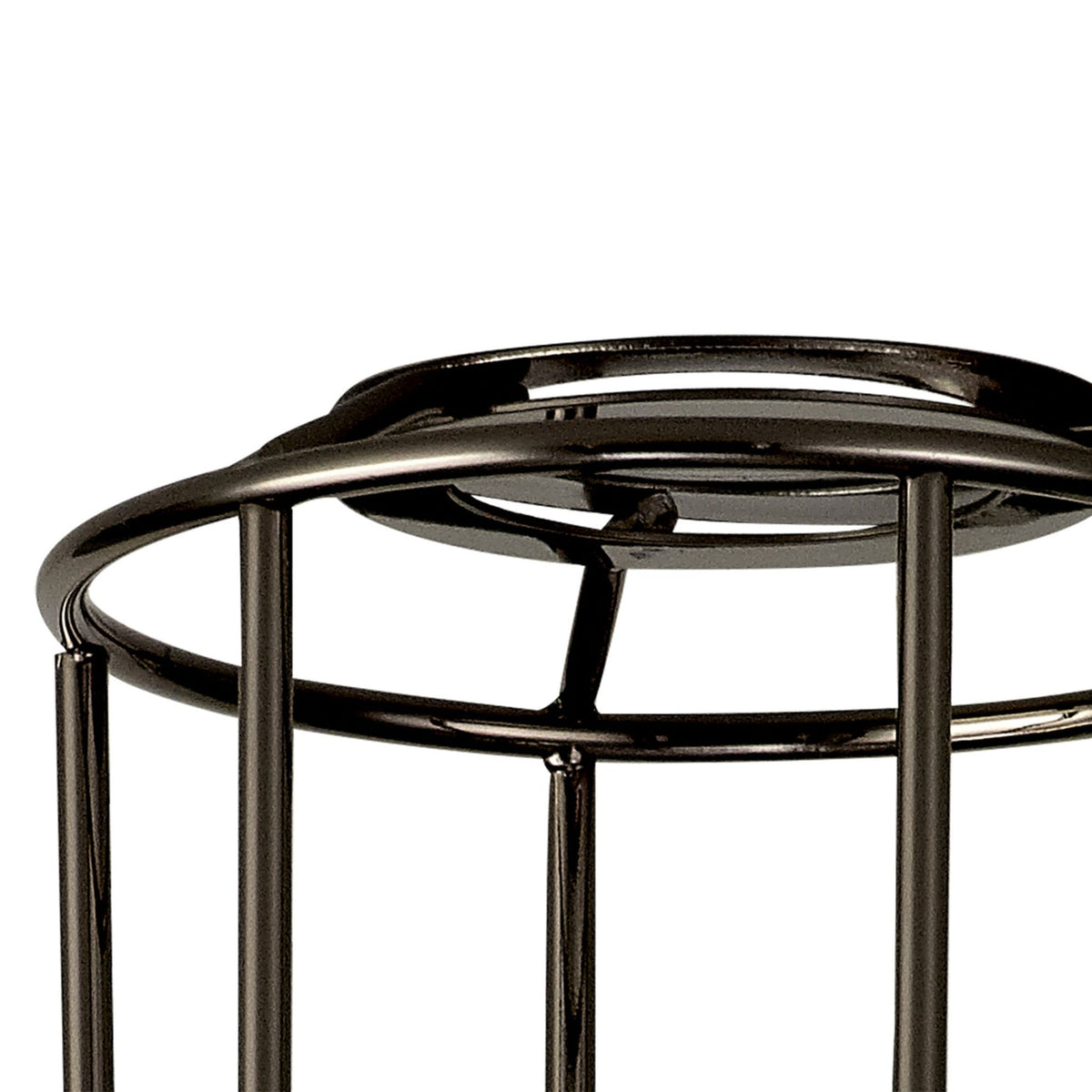 Abode Tall Round 140mm Wire Cage Shade in Black Chrome