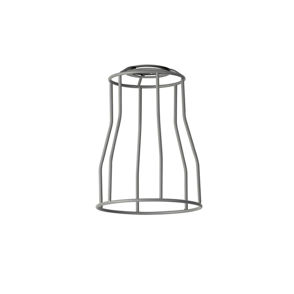 Abode Tall Round 140mm Wire Cage Shade in Grey
