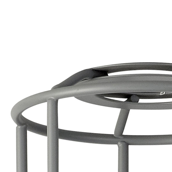 Abode Tall Round 140mm Wire Cage Shade in Grey