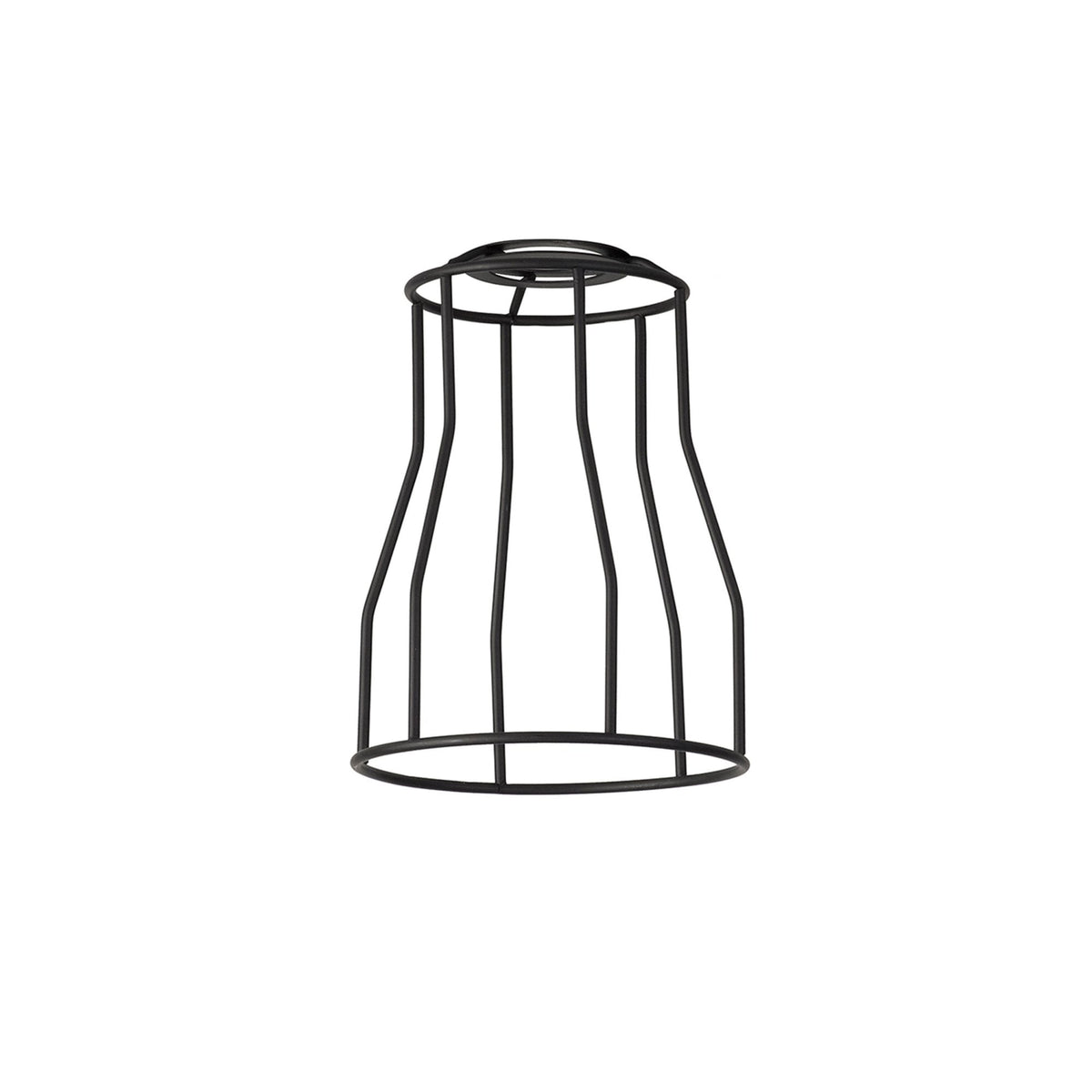 Abode Tall Round 140mm Wire Cage Shade in Black