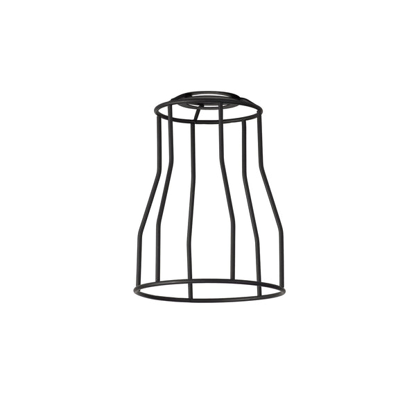 Abode Tall Round 140mm Wire Cage Shade in Black
