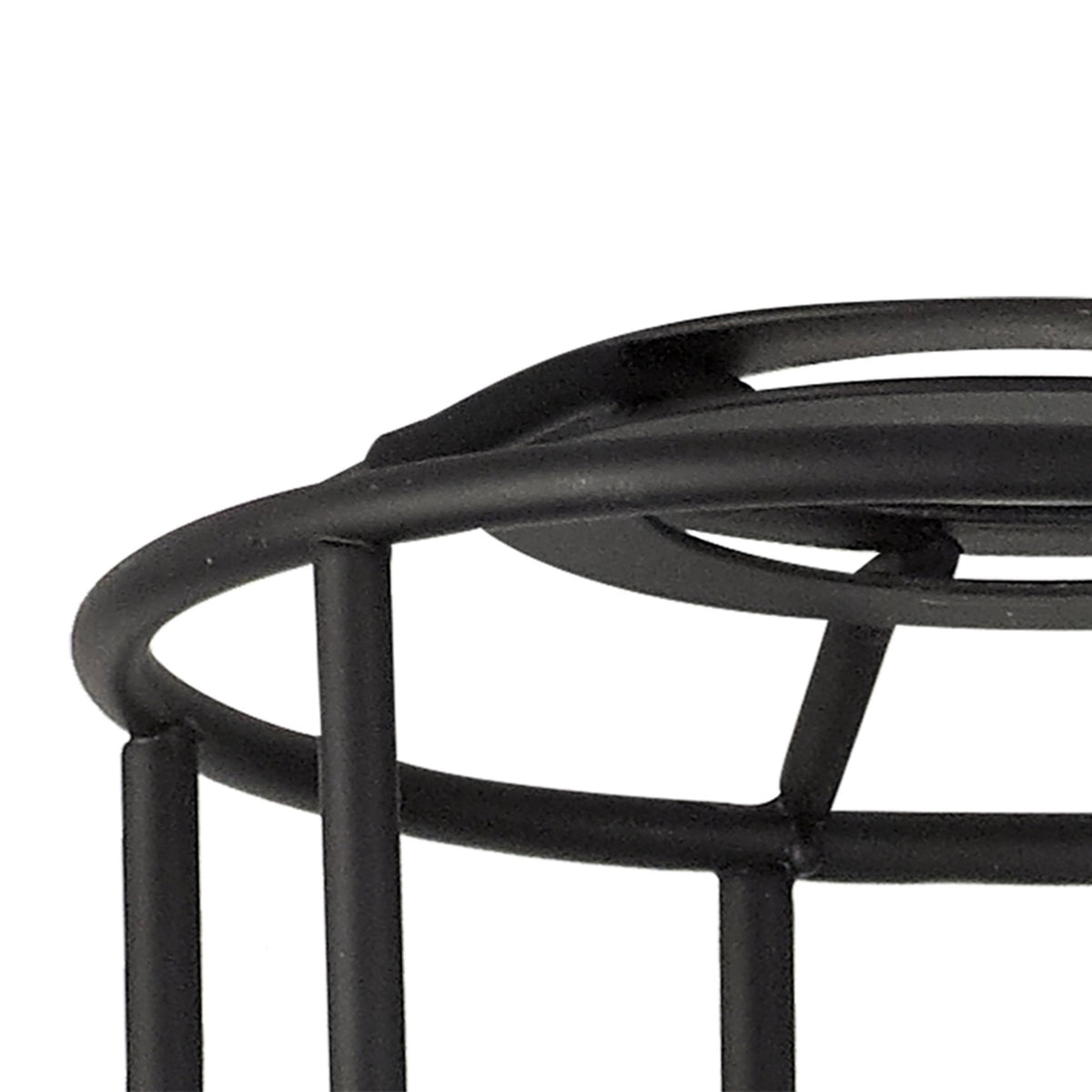 Abode Tall Round 140mm Wire Cage Shade in Black