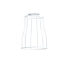 Abode Tall Round 140mm Wire Cage Shade in White