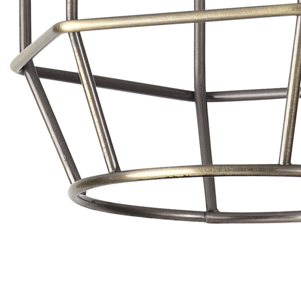 Abode Hexagon 140mm Wire Cage Shade in Brushed Bronze