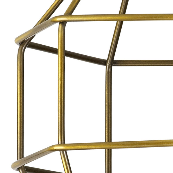 Abode Hexagon 140mm Wire Cage Shade in Brushed Brown Bronze