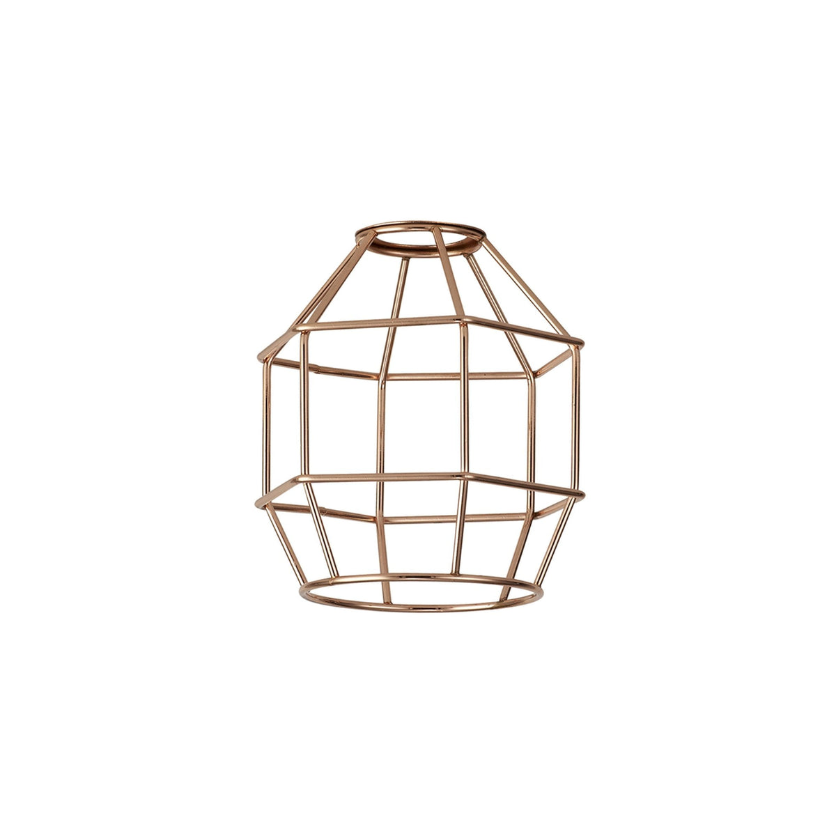 Abode Hexagon 140mm Wire Cage Shade in Copper
