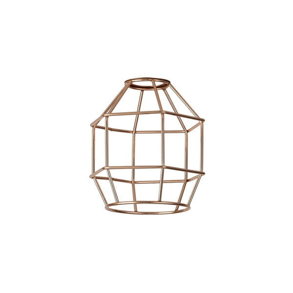 Abode Hexagon 140mm Wire Cage Shade in Copper