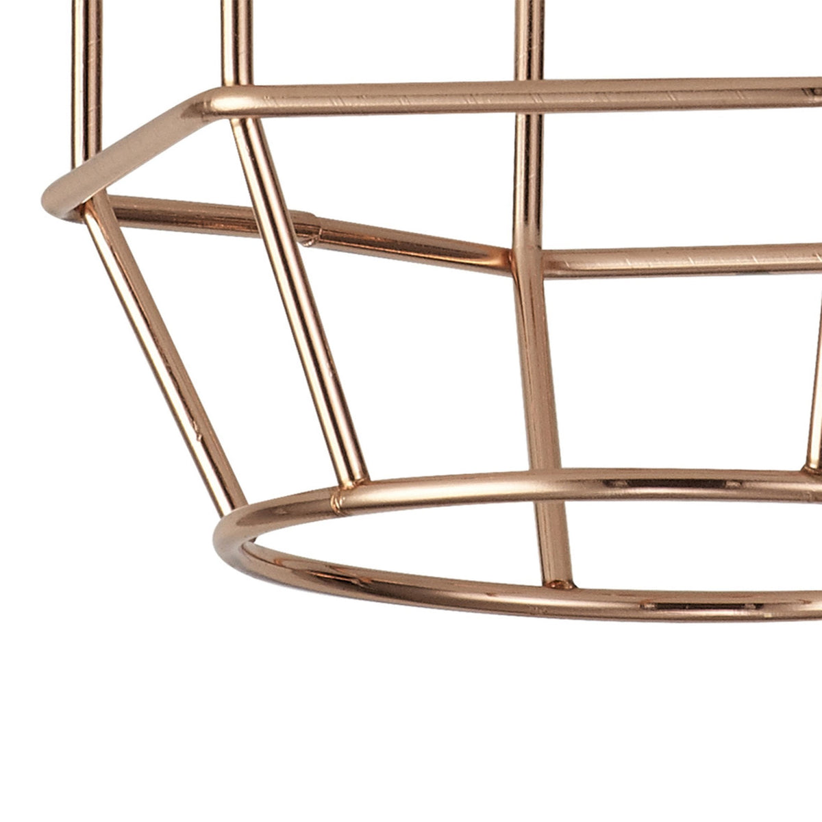 Abode Hexagon 140mm Wire Cage Shade in Copper