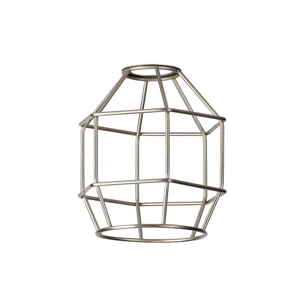 Abode Hexagon 140mm Wire Cage Shade in Brushed Nickel