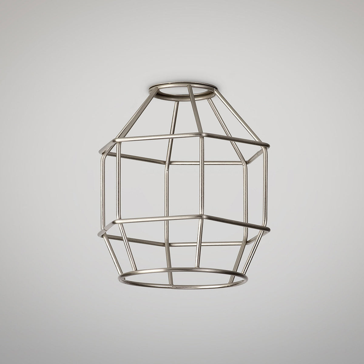 Abode Hexagon 140mm Wire Cage Shade in Brushed Nickel