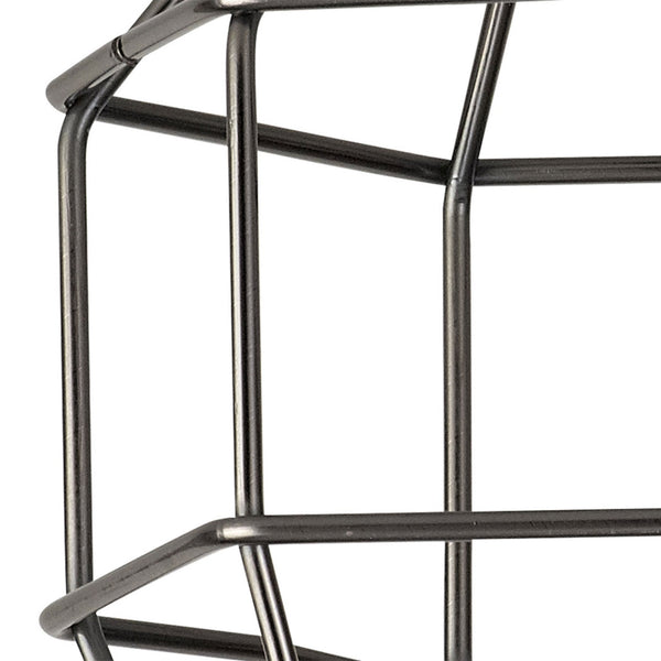 Abode Hexagon 140mm Wire Cage Shade in Black Chrome