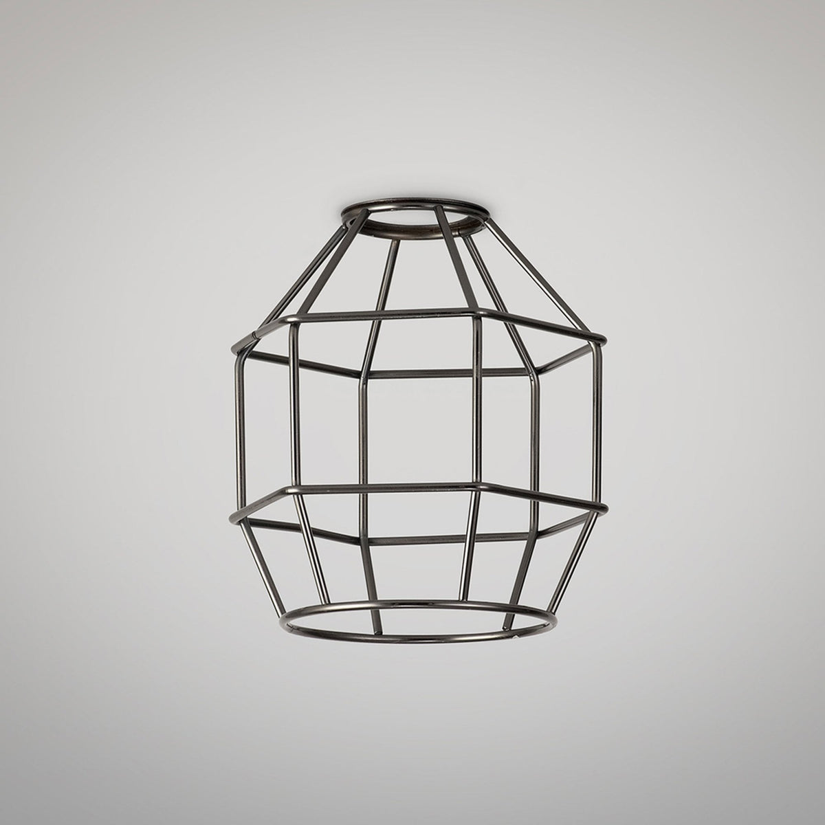 Abode Hexagon 140mm Wire Cage Shade in Black Chrome