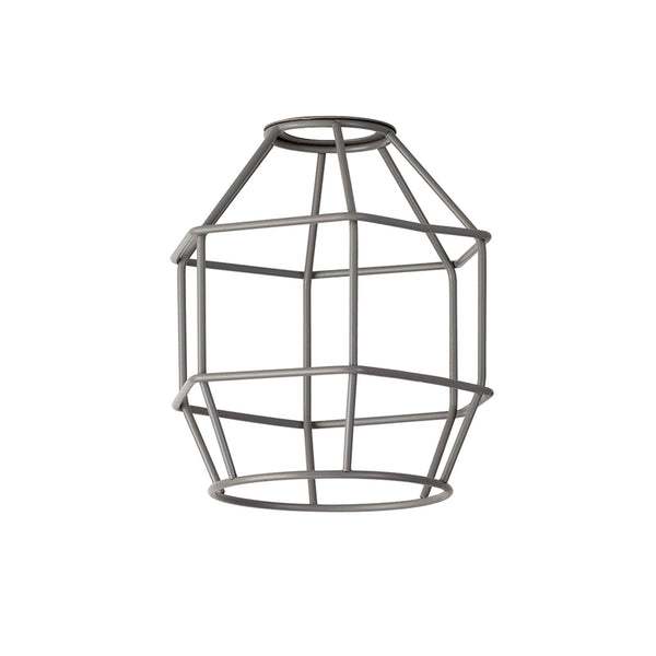 Abode Hexagon 140mm Wire Cage Shade in Grey