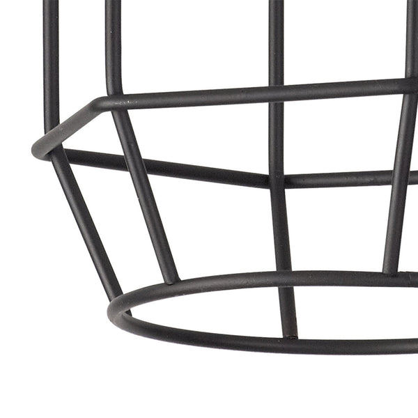 Abode Hexagon 140mm Wire Cage Shade in Black