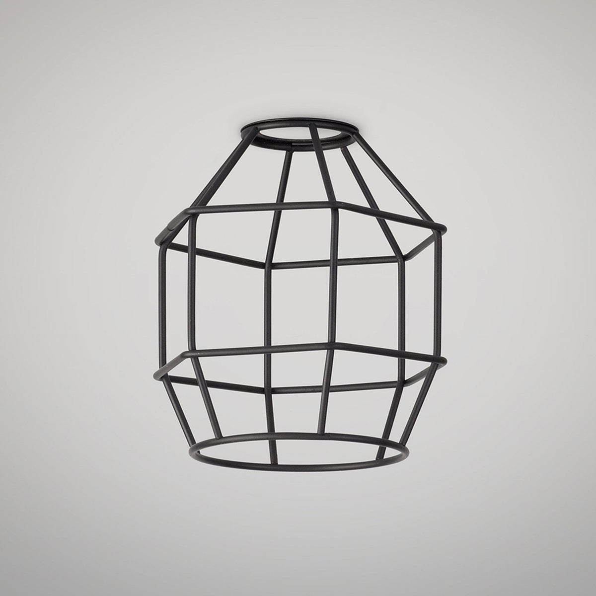 Abode Hexagon 140mm Wire Cage Shade in Black