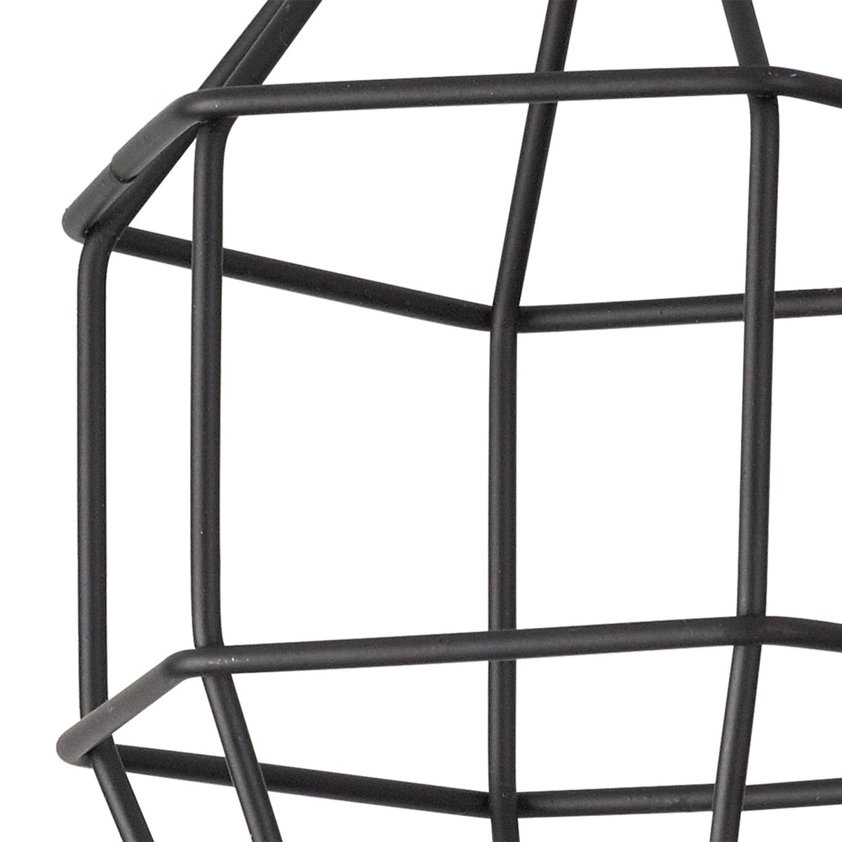 Abode Hexagon 140mm Wire Cage Shade in Black