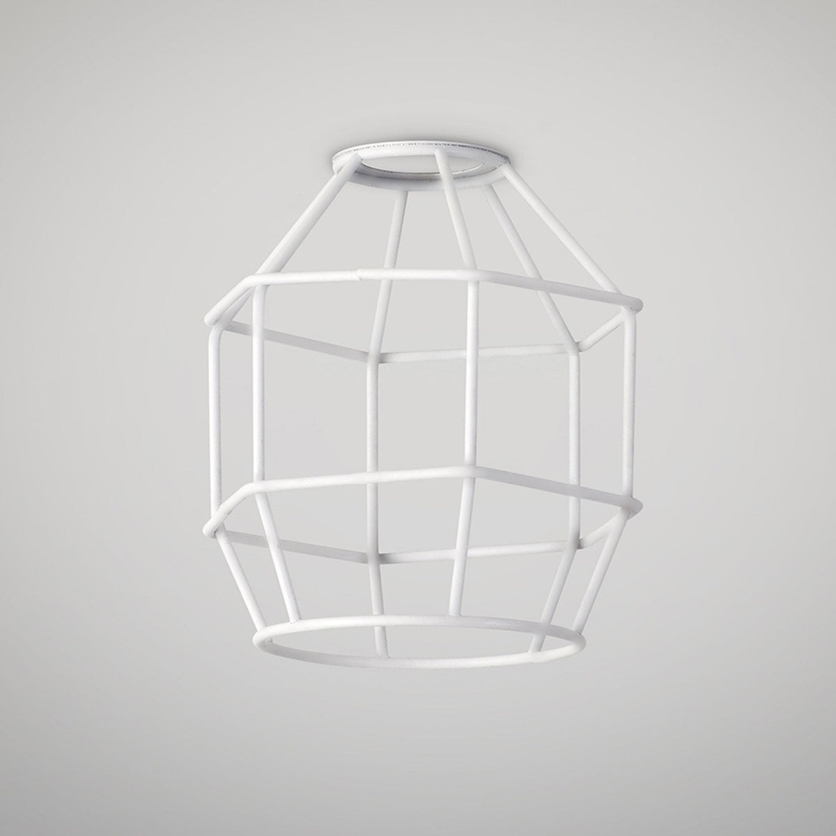 Abode Hexagon 140mm Wire Cage Shade in White