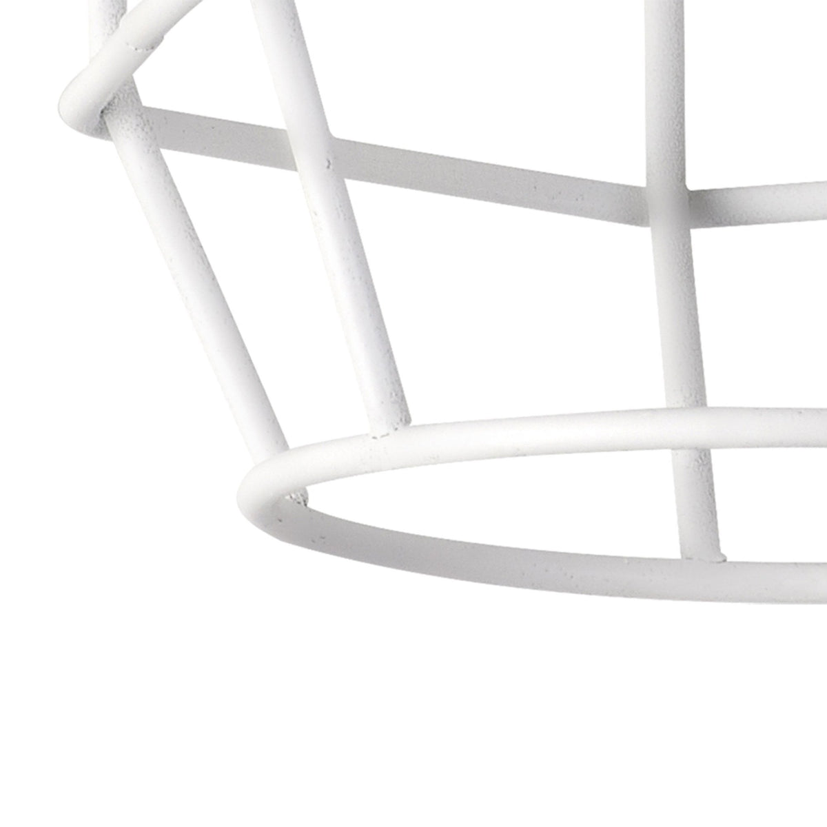 Abode Hexagon 140mm Wire Cage Shade in White