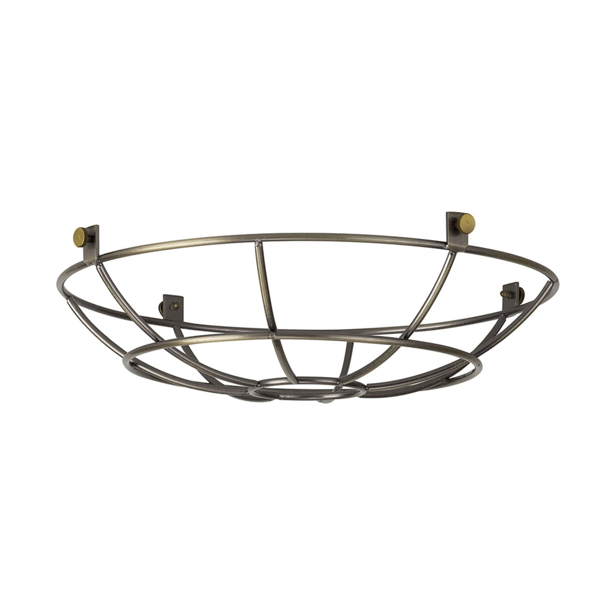 Abode Shallow Round 250mm Wire Cage Guard in Brushed Bronze
