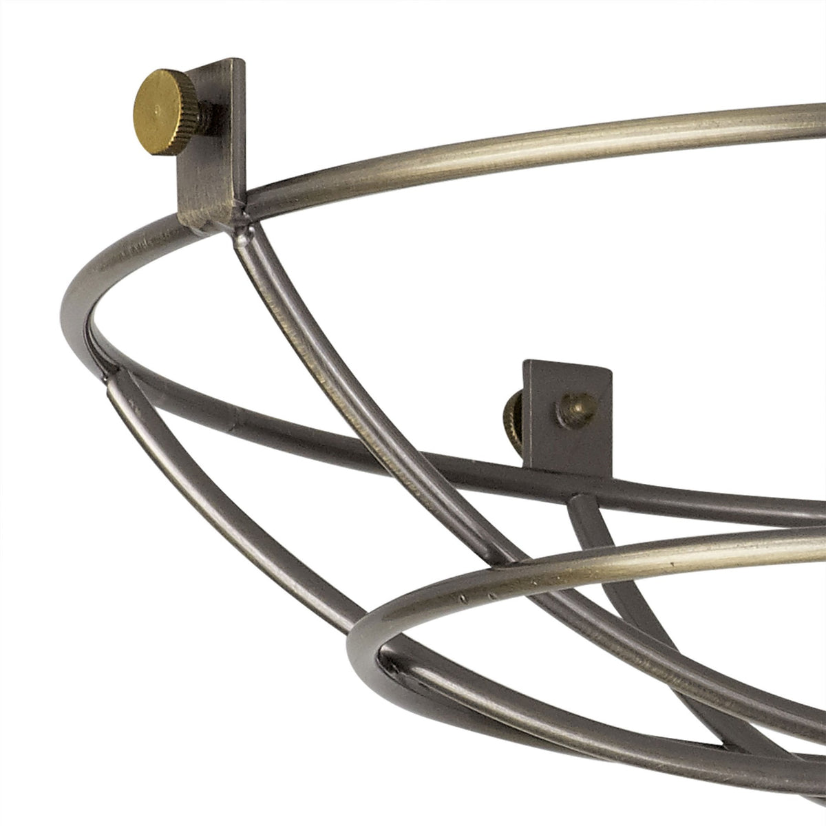 Abode Shallow Round 250mm Wire Cage Guard in Brushed Bronze