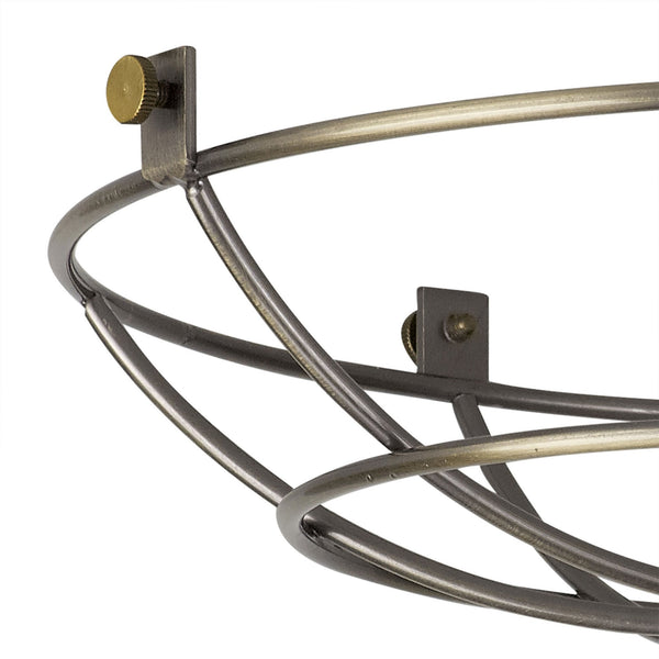 Abode Shallow Round 250mm Wire Cage Guard in Brushed Bronze