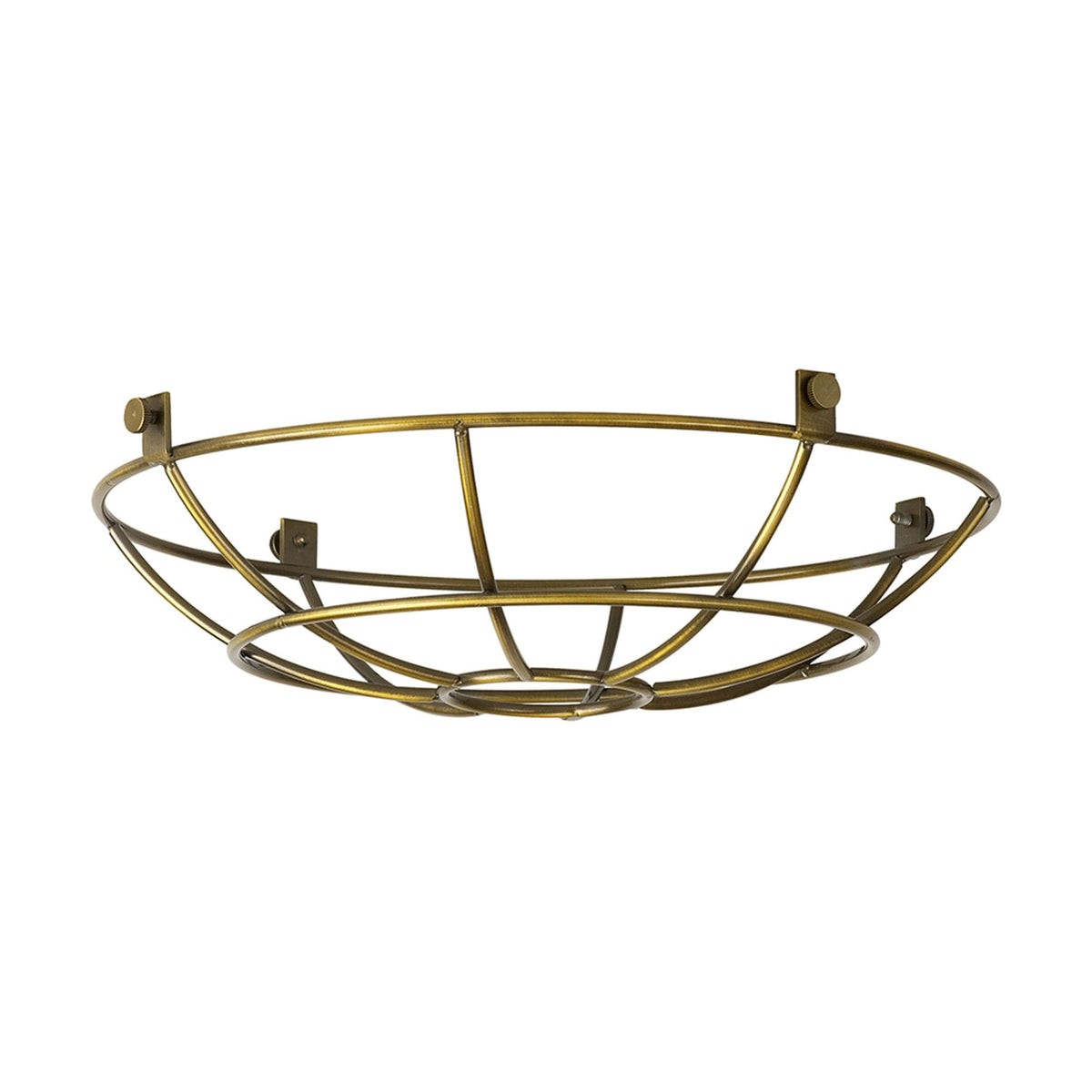 Abode Shallow Round 250mm Wire Cage Guard in Brushed Brown Bronze