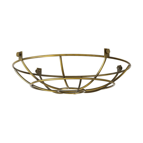 Abode Shallow Round 250mm Wire Cage Guard in Brushed Brown Bronze