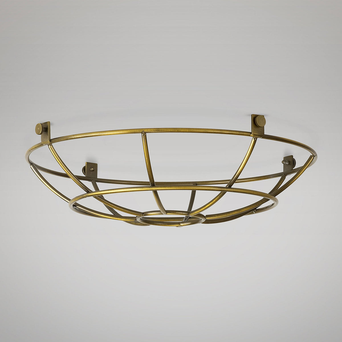 Abode Shallow Round 250mm Wire Cage Guard in Brushed Brown Bronze