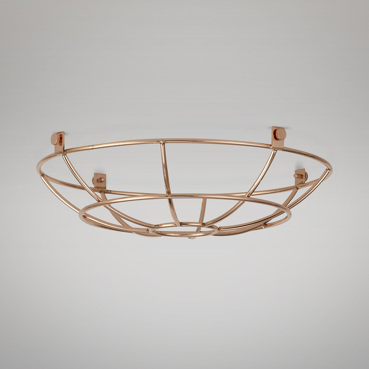 Abode Shallow Round 250mm Wire Cage Guard in Copper