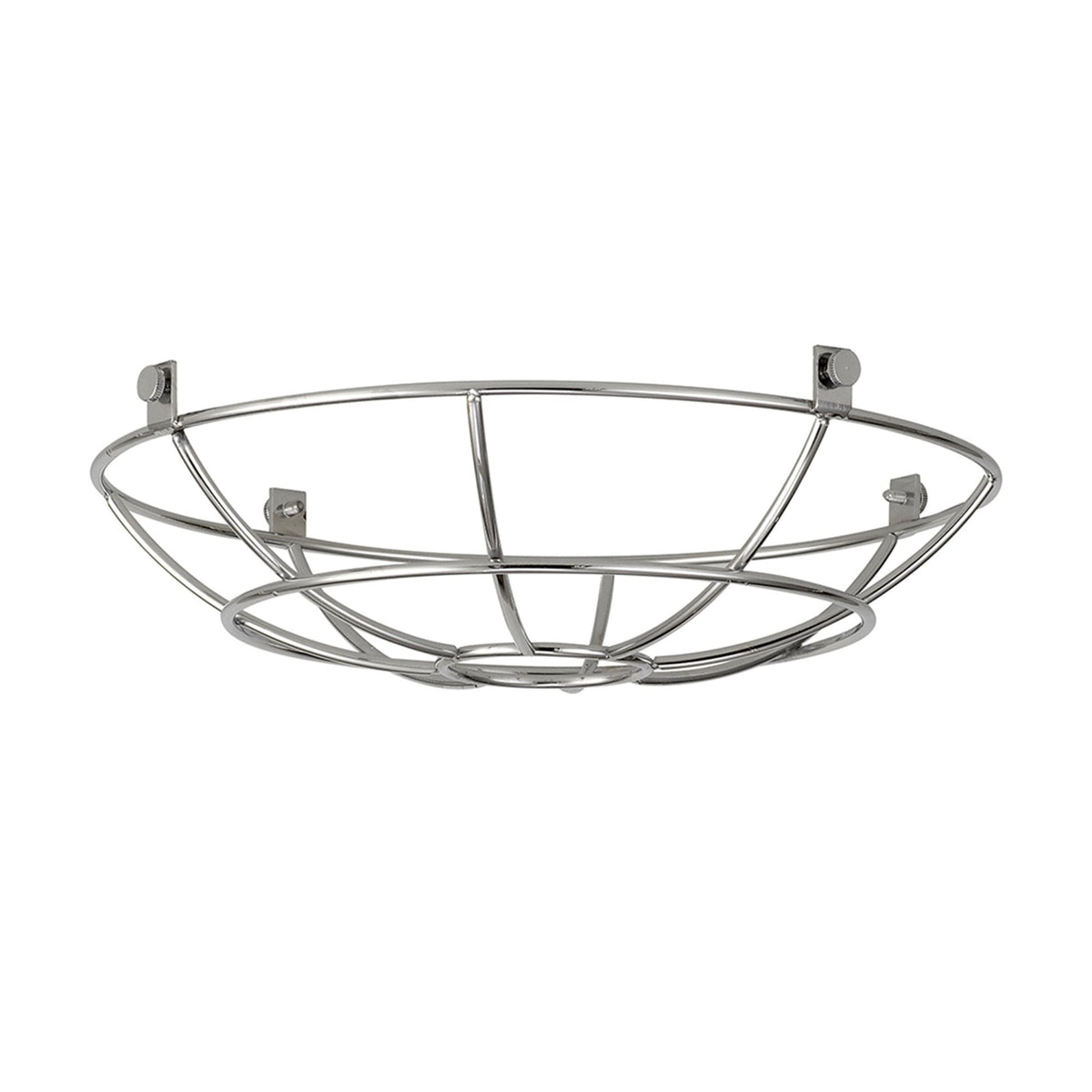 Abode Shallow Round 250mm Wire Cage Guard in Chrome