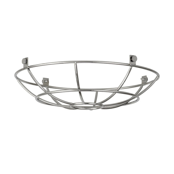 Abode Shallow Round 250mm Wire Cage Guard in Chrome