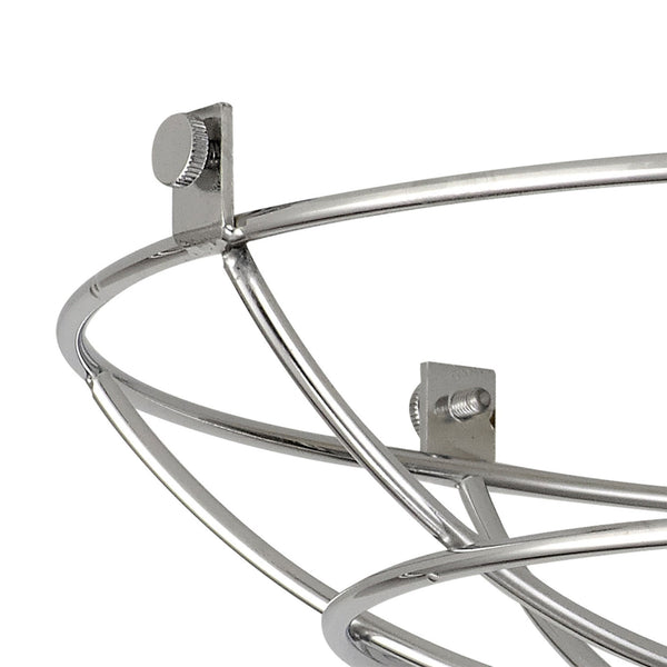 Abode Shallow Round 250mm Wire Cage Guard in Chrome