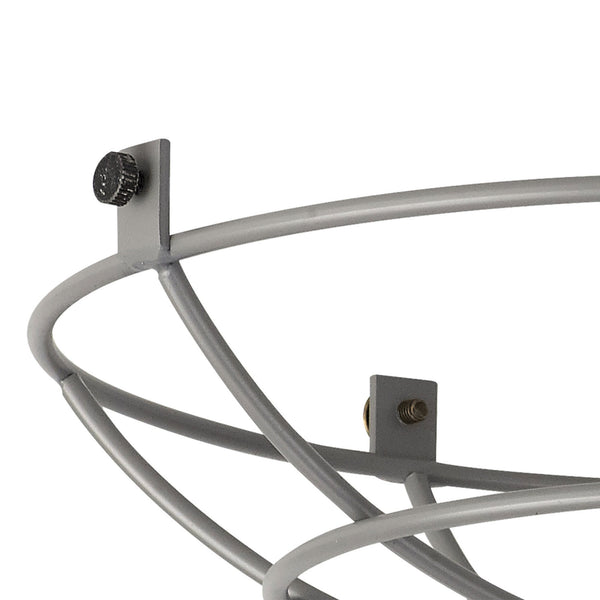 Abode Shallow Round 250mm Wire Cage Guard in Grey